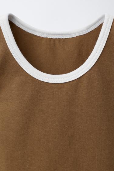 3-PACK OF PLAIN TOPS WITH TRIM DETAIL - Multicoloured by Zara - Image 3