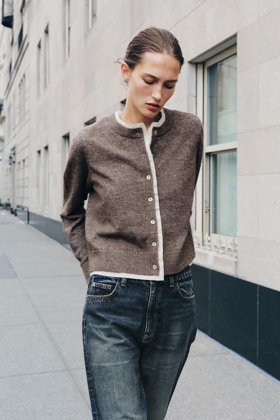 TRICOT VEST COMBINATIE