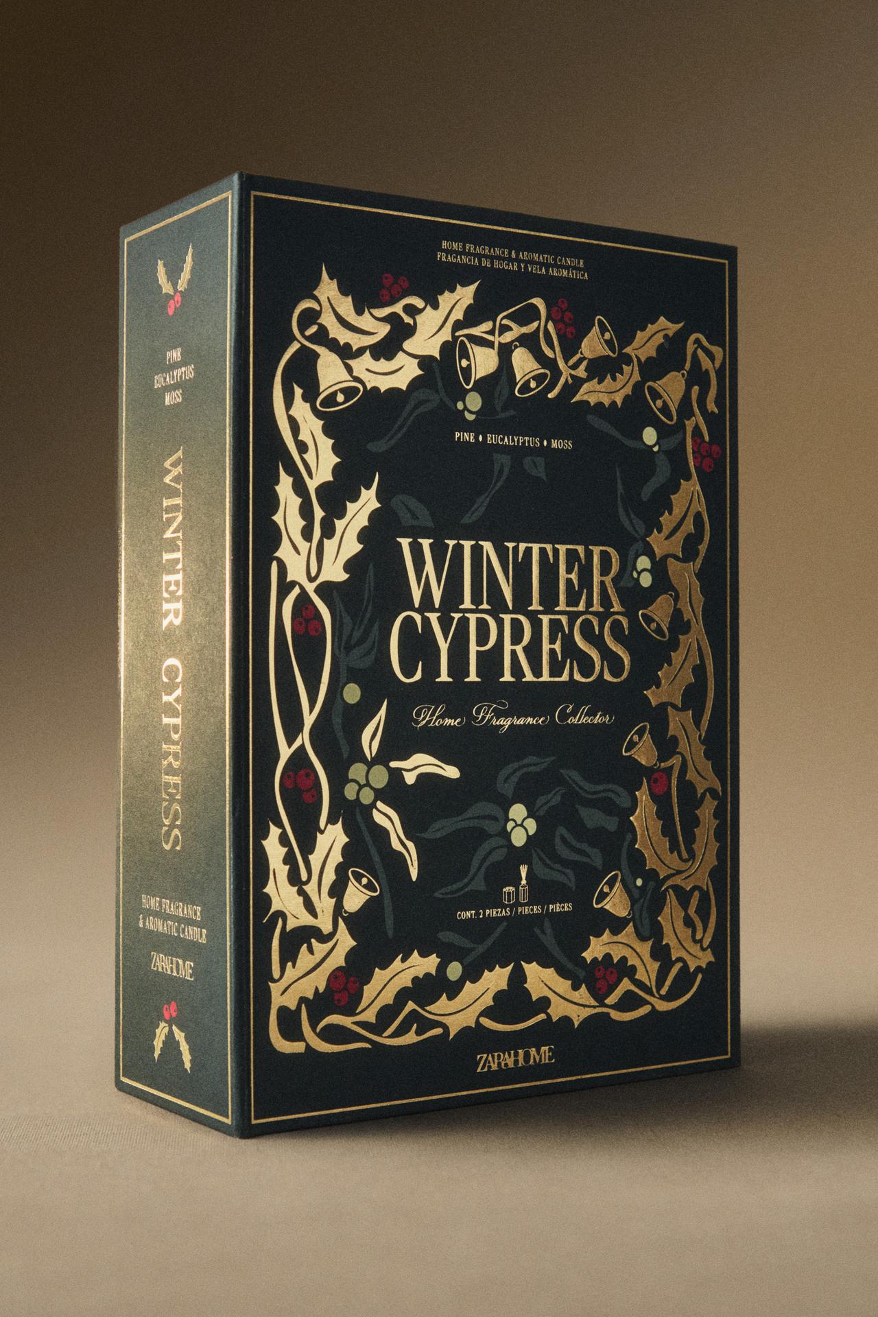WINTER CYPRESS GIFT CHEST SET (SET OF 2) — whisky
