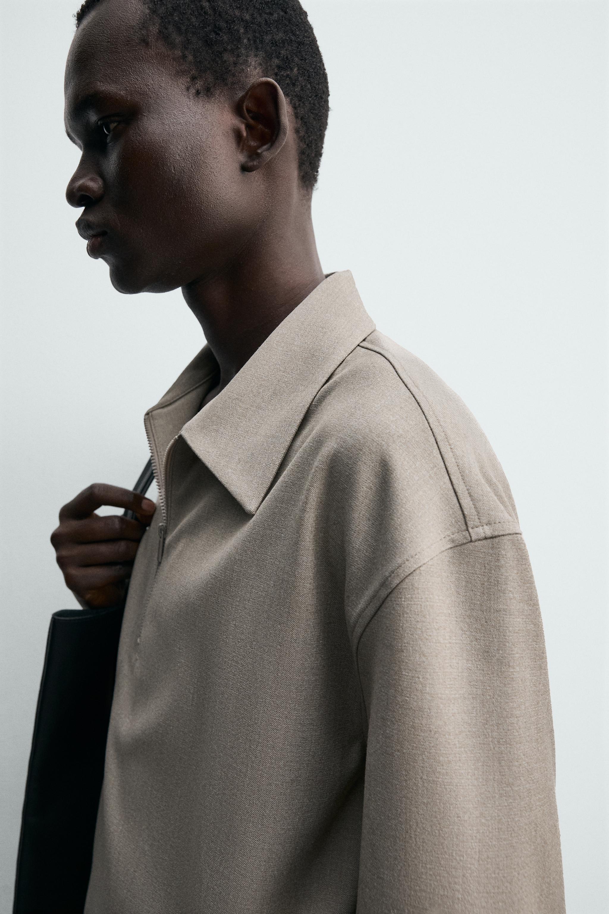 Мужские рубашки Zara TECHNICAL ZIP POLO SHIRT — фото 7