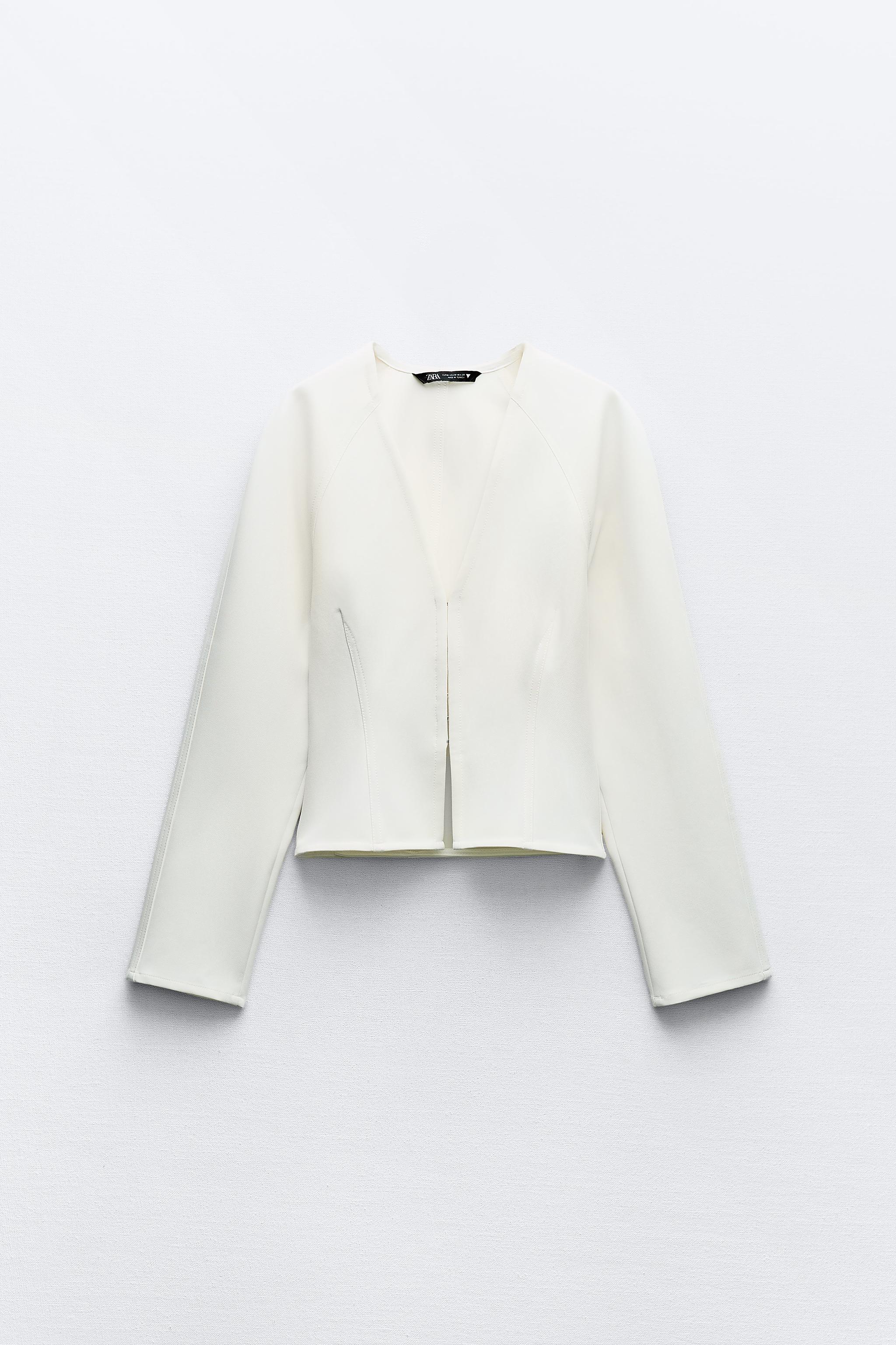 TAILORED JACKET - Oyster-white | ZARA Canada