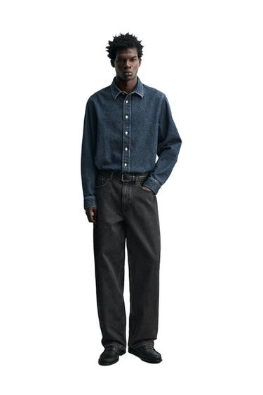 JEANS BAGGY FIT - Zara 블랙