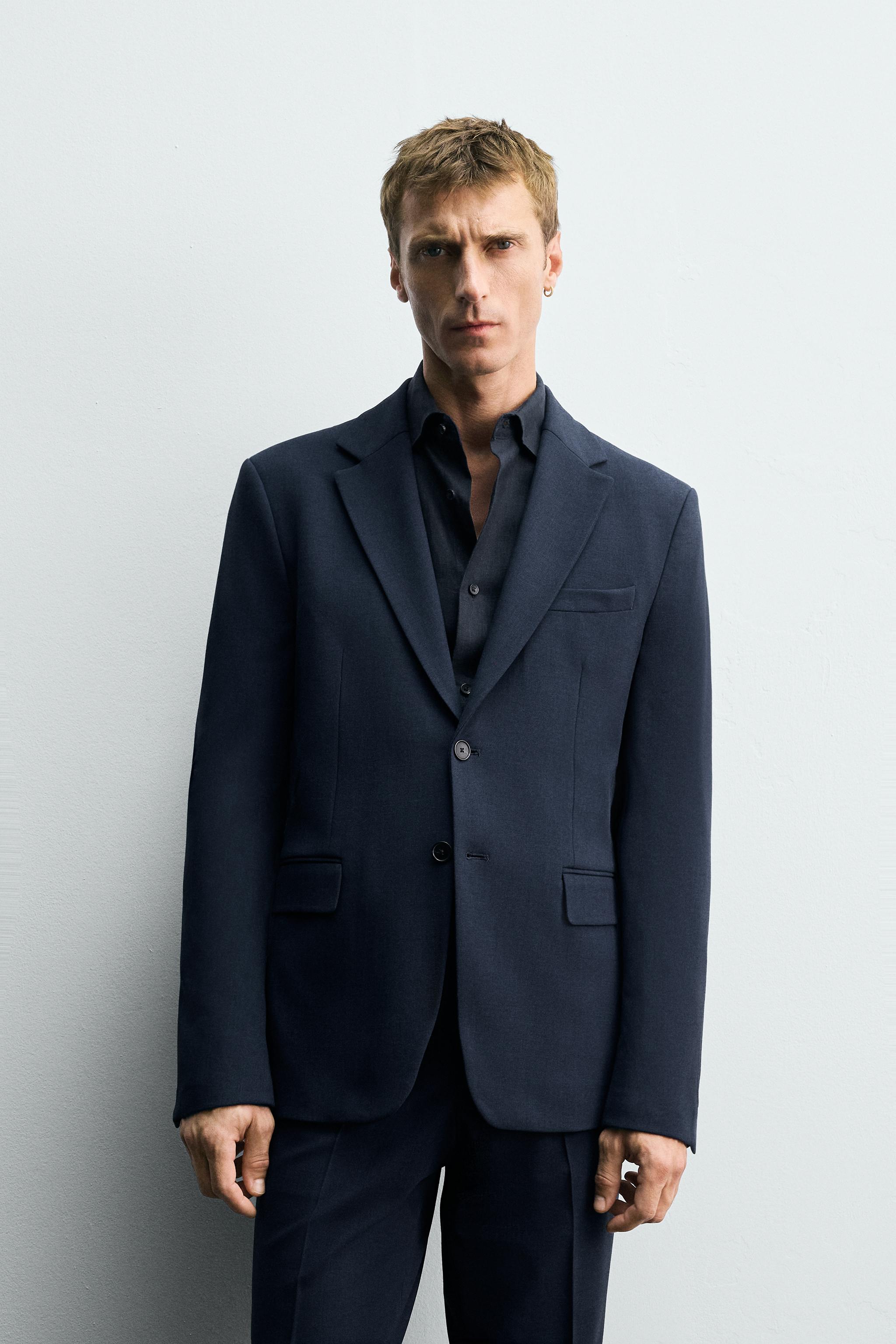 ZARA ネイビー スーツ 13-14 コンフォート スーツ ブレザー - ネイビーブルー | ZARA Japan