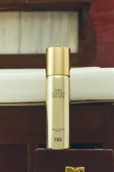 GOLDEN DECADE BODY GLITTER SPRAY 100ML (3.4 FL.OZ). - TINTED LEATHER by Zara