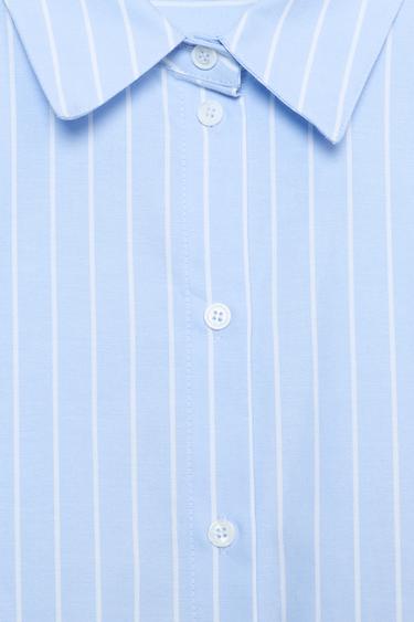 STRIPED PUFF SLEEVE SHIRT - Cornflower blue by Zara - Image 7