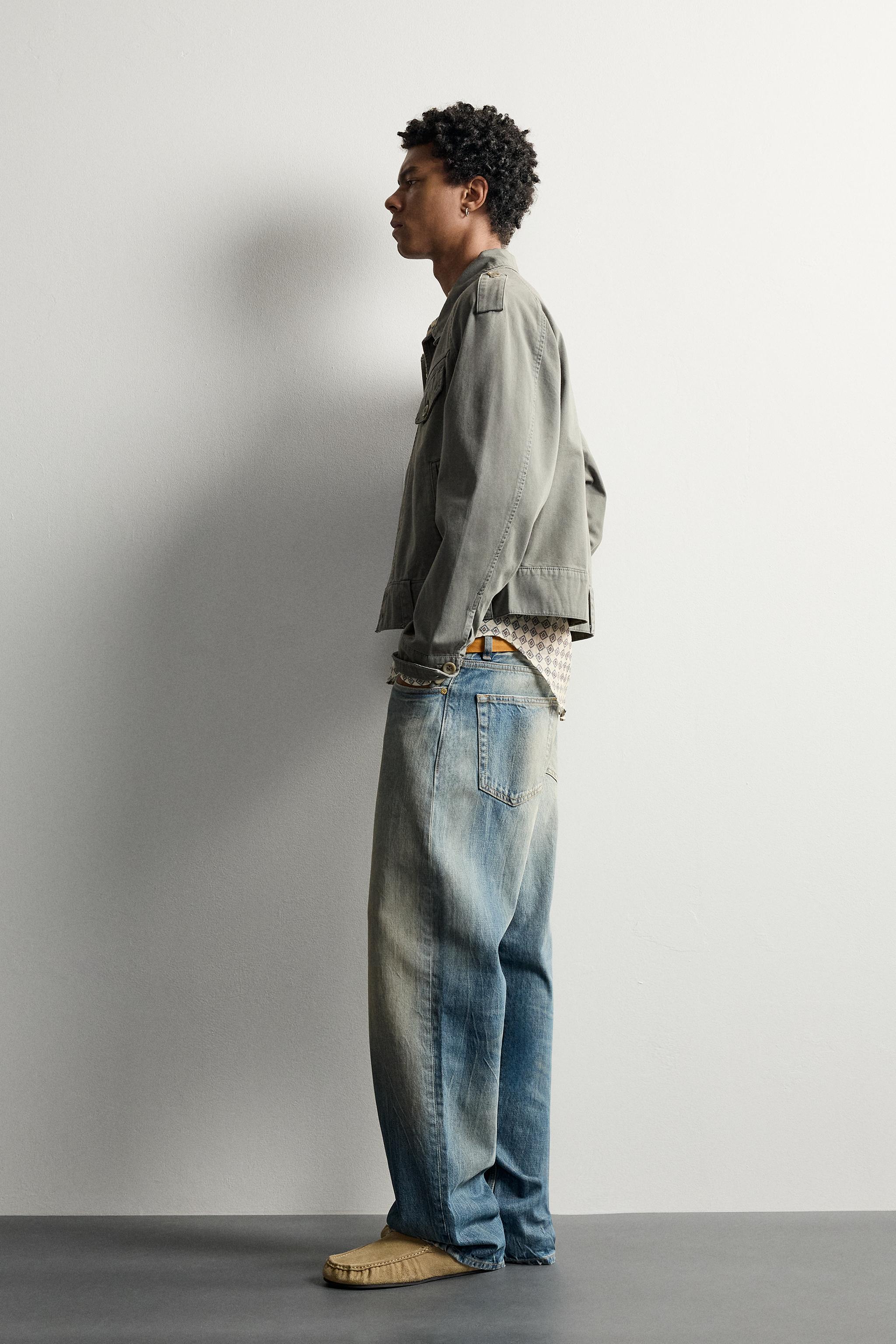 Zara APOLET DETAYLI CROP CEKET görsel 4