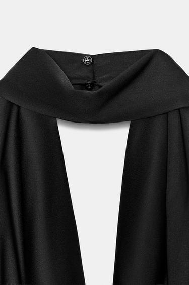 TOP HALTER FOULARD FRANGES ZW COLLECTION - Noir de Zara - Image 15