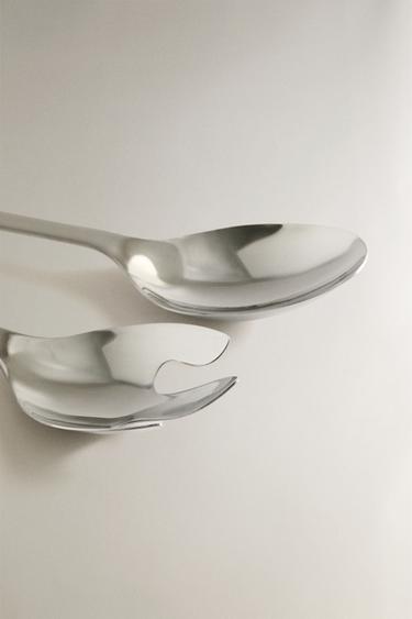 ENSEMBLE COUVERTS SALADE BOIS (LOT DE 2) - Beige clair de Zara - Image 1