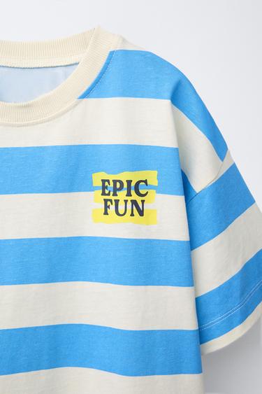 STRIPED PRINT T-SHIRT - Multicoloured by Zara - Image 2