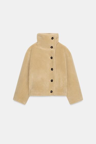 REVERSIBLE DOUBLE-FACED JACKET - Ecru by Zara