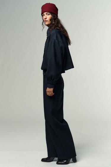 BLOUSON BOMBER COURT GLOBE - Bleu marine de Zara - Image 2
