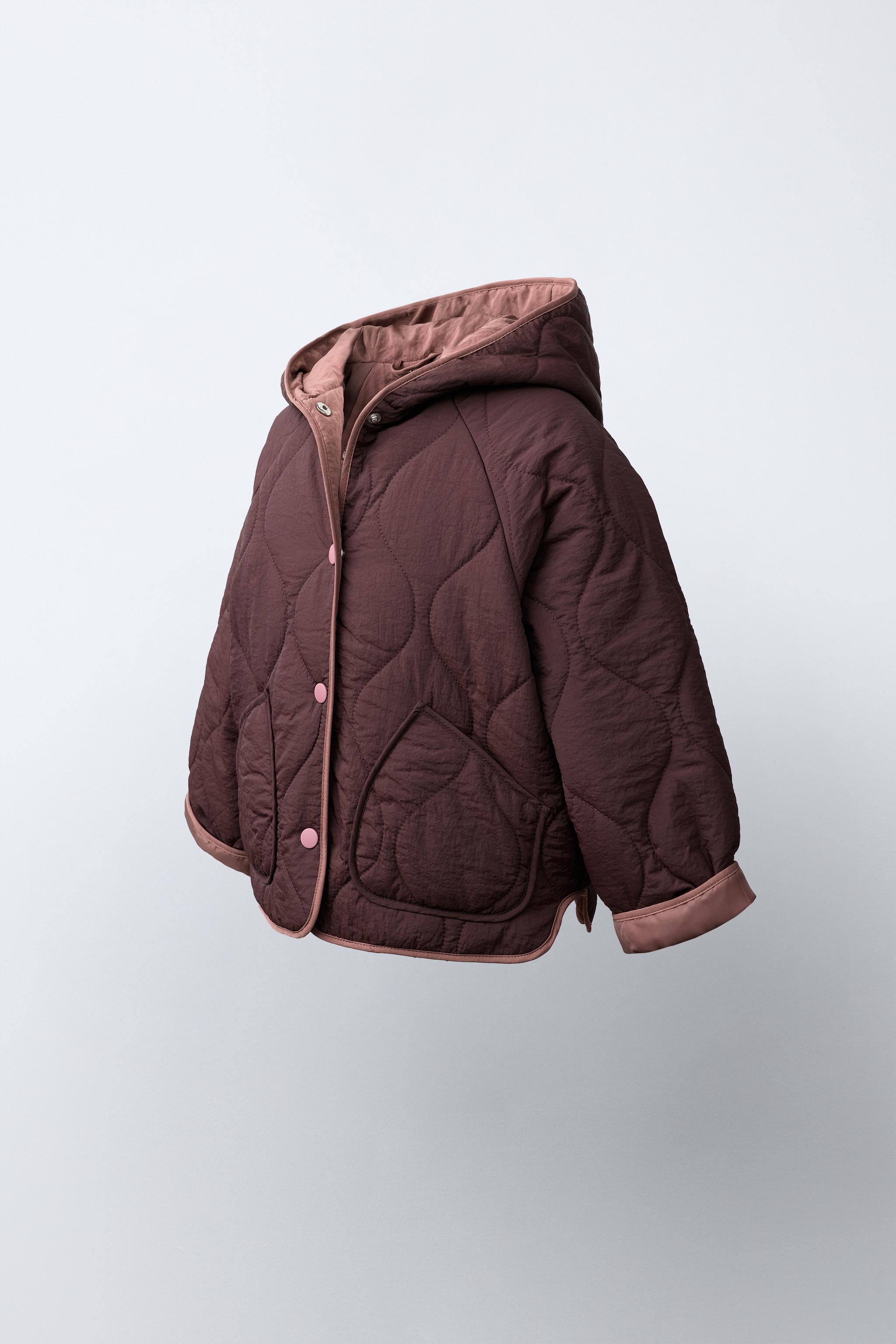 WATER REPELLENT PUFFER JACKET — Eggplant