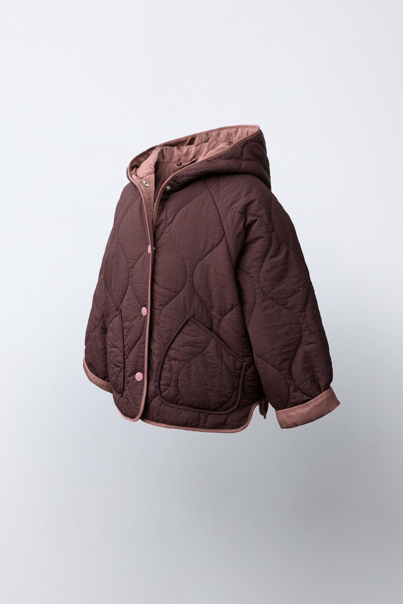 WATER REPELLENT PUFFER JACKET — Eggplant