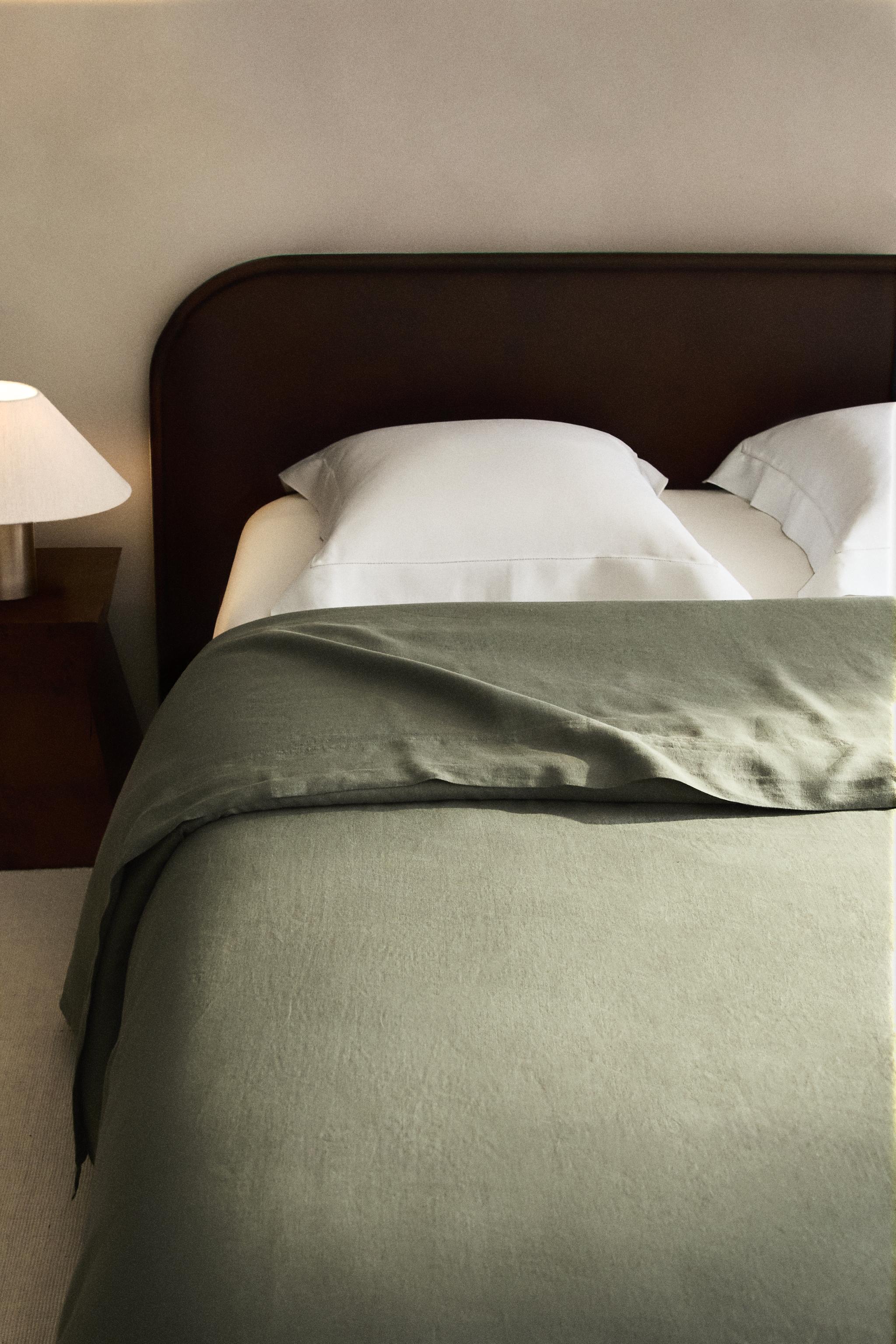WASHED LINEN DUVET COVER (140 GSM)