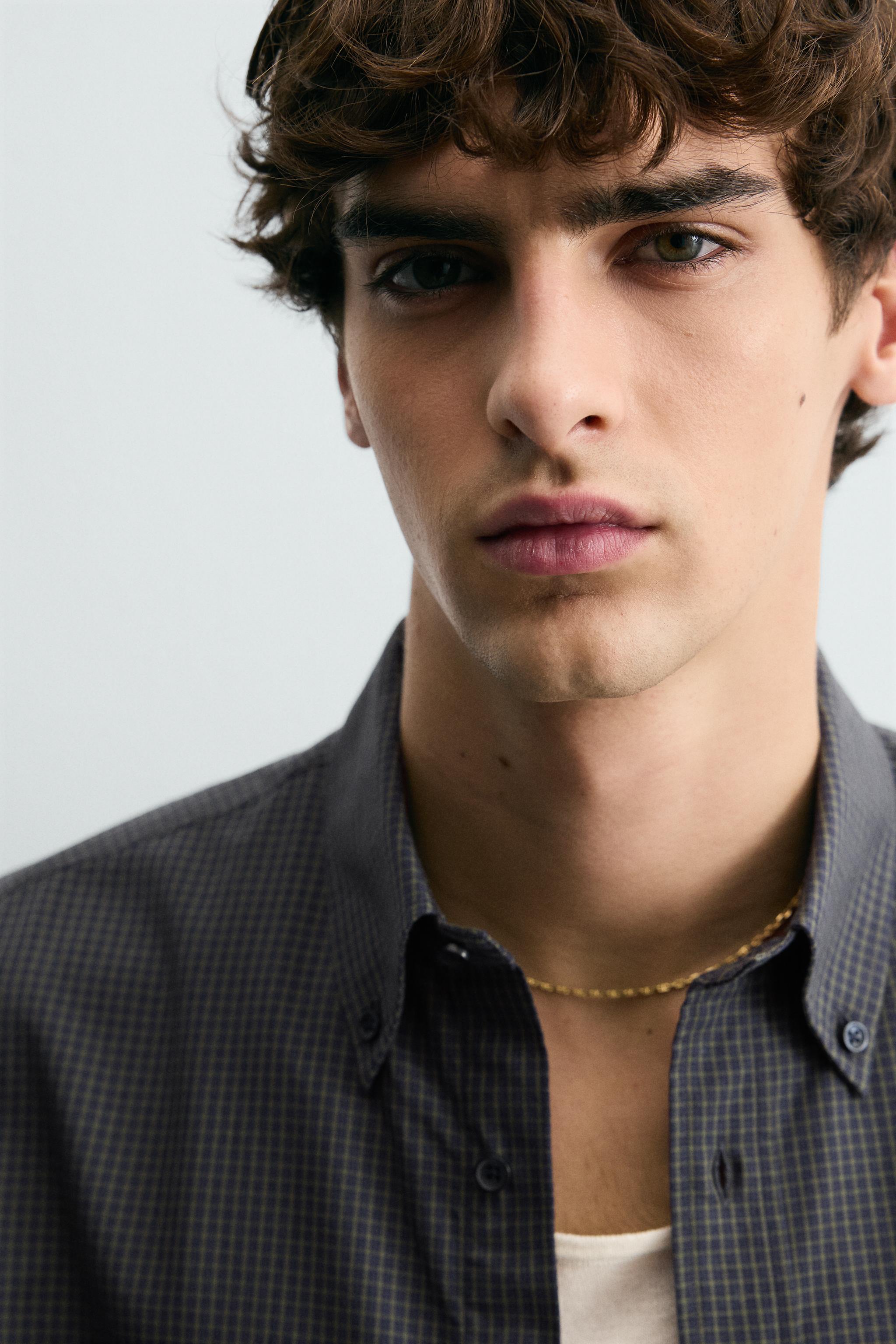 CHEMISE STRUCTURÉE À CARREAUX