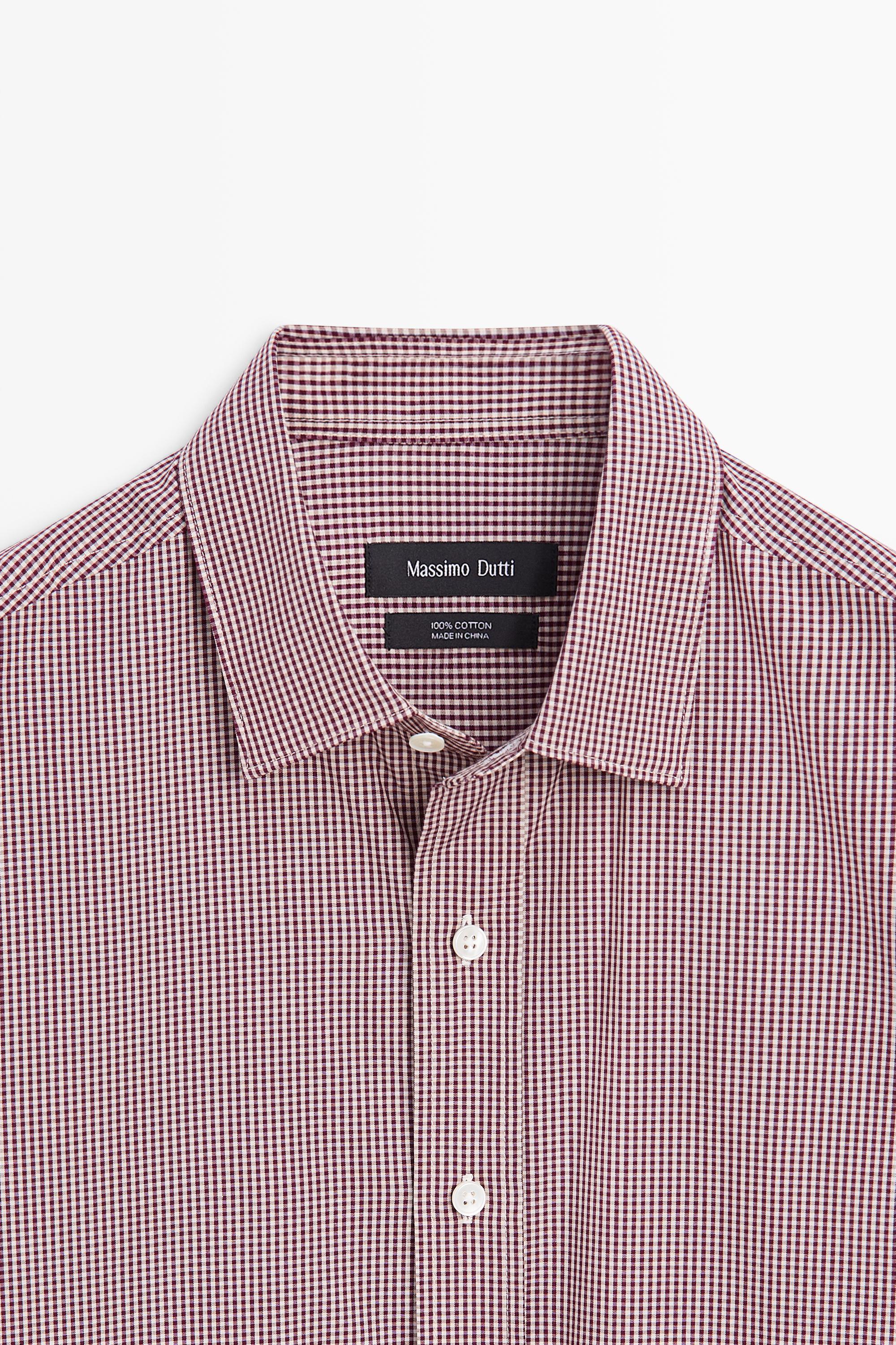 Regular fit gingham shirt