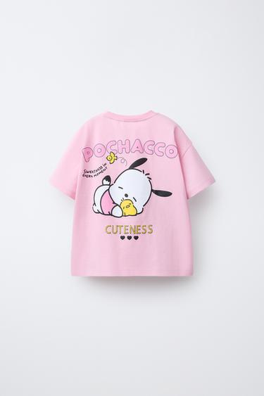 POCHACCO AND HIS FRIENDS © SANRIO T-SHIRT - Pink by Zara