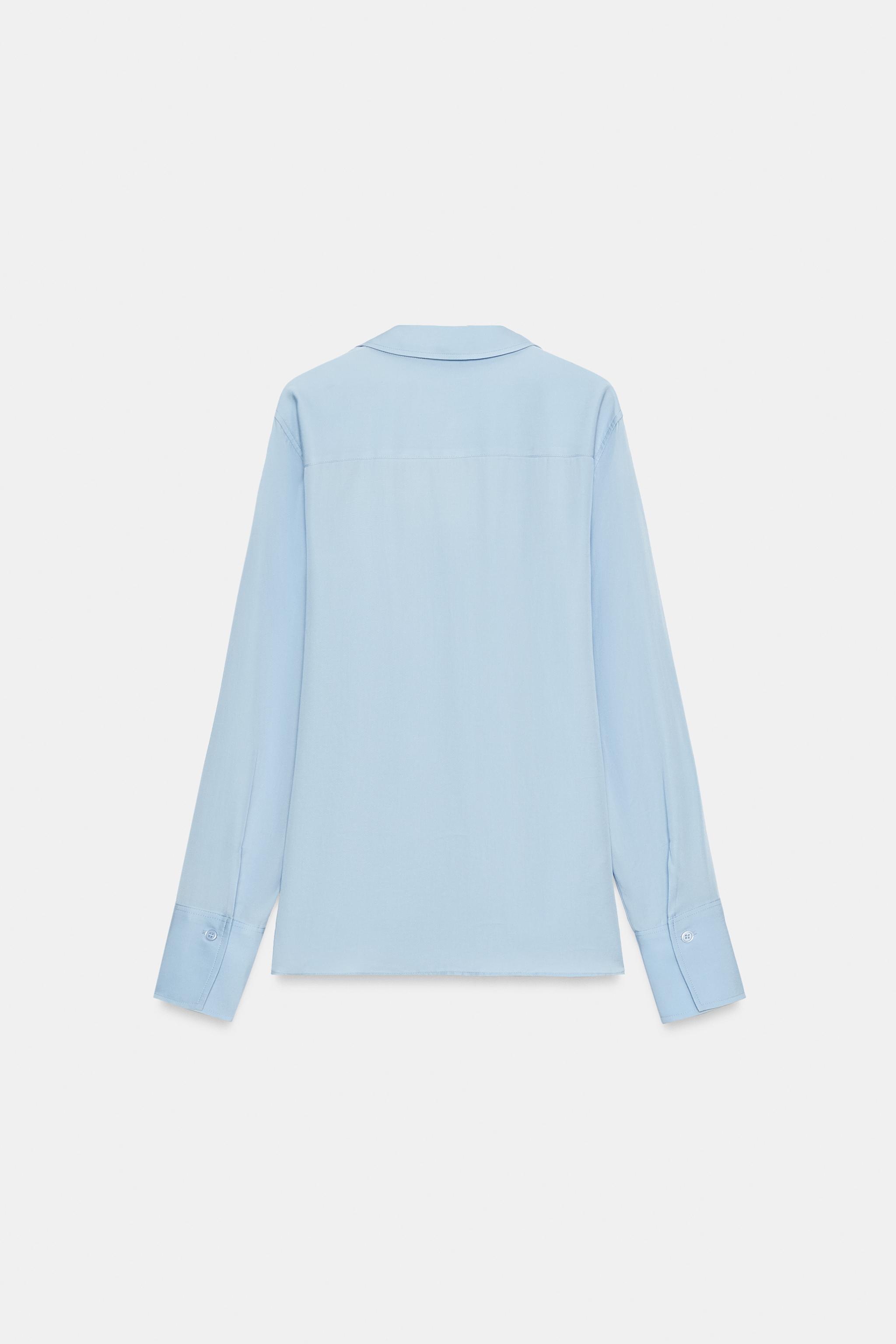 CAMISA FLUIDA ZW COLLECTION - Branco-marfim | ZARA Brasil