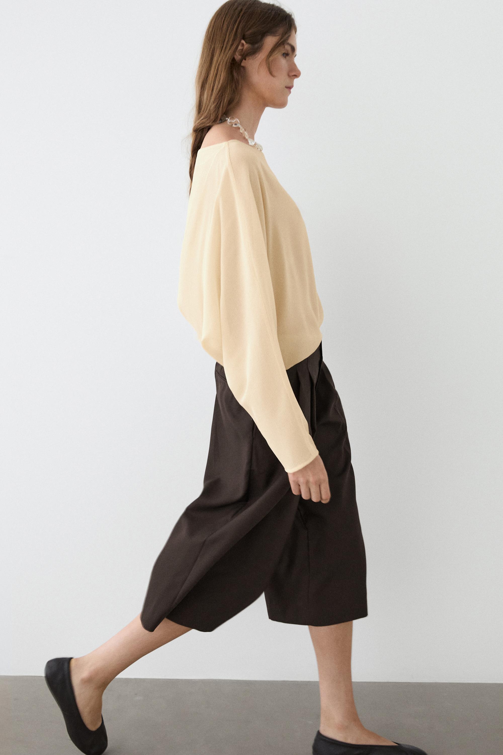 Flowing semi-sheer shirt
