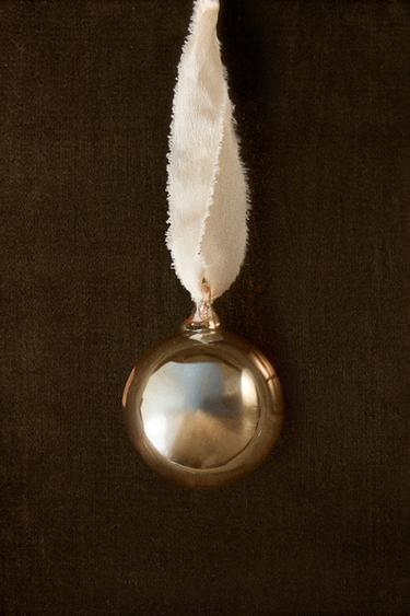 BOROSILICATE GLASS CHRISTMAS TREE DECORATION — Golden 1