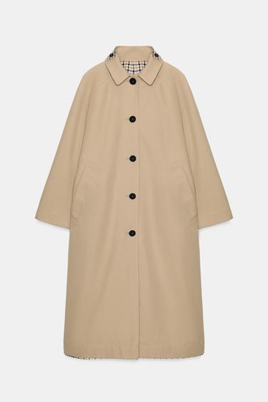 TRENCH À CARREAUX RÉVERSIBLE ZW COLLECTION - Beige-marron de Zara - Image 10