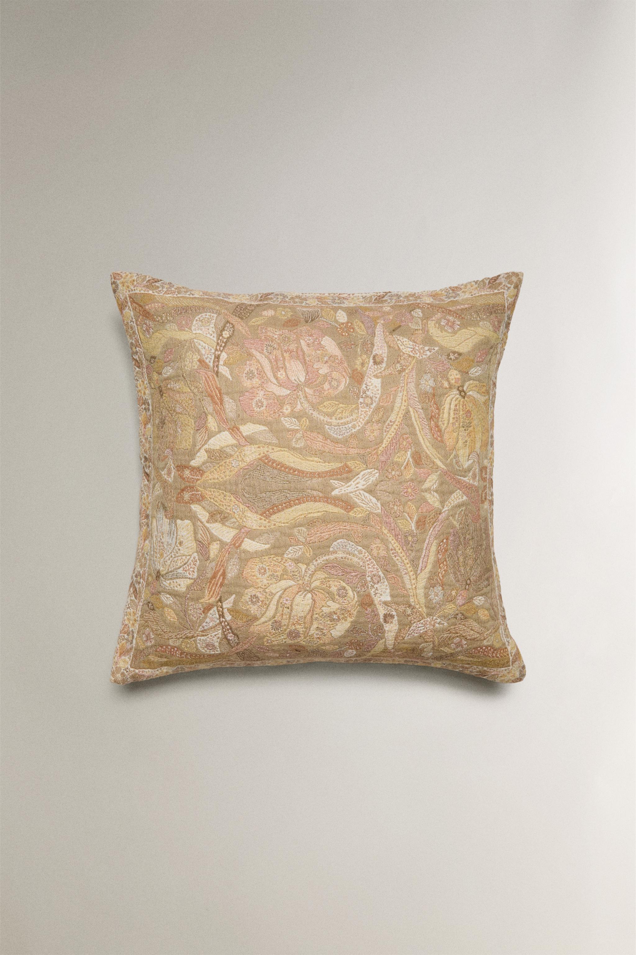 ジャカード クッションカバー - ピンク | ZARA Japan / 日本