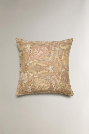 ジャカード クッションカバーピンク0Zaraのジャカード クッションカバー - ピンク - 画像 0