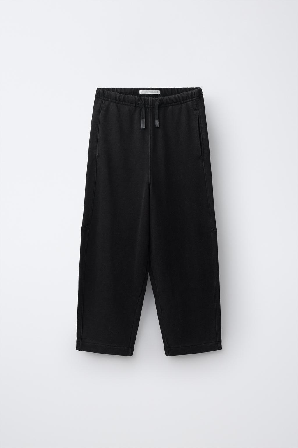 Zara Barrel fade out flis şalvar