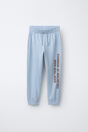6-14 ANS/ PYJAMA RAYURES ET INSCRIPTION - Bleu de Zara - Image 3