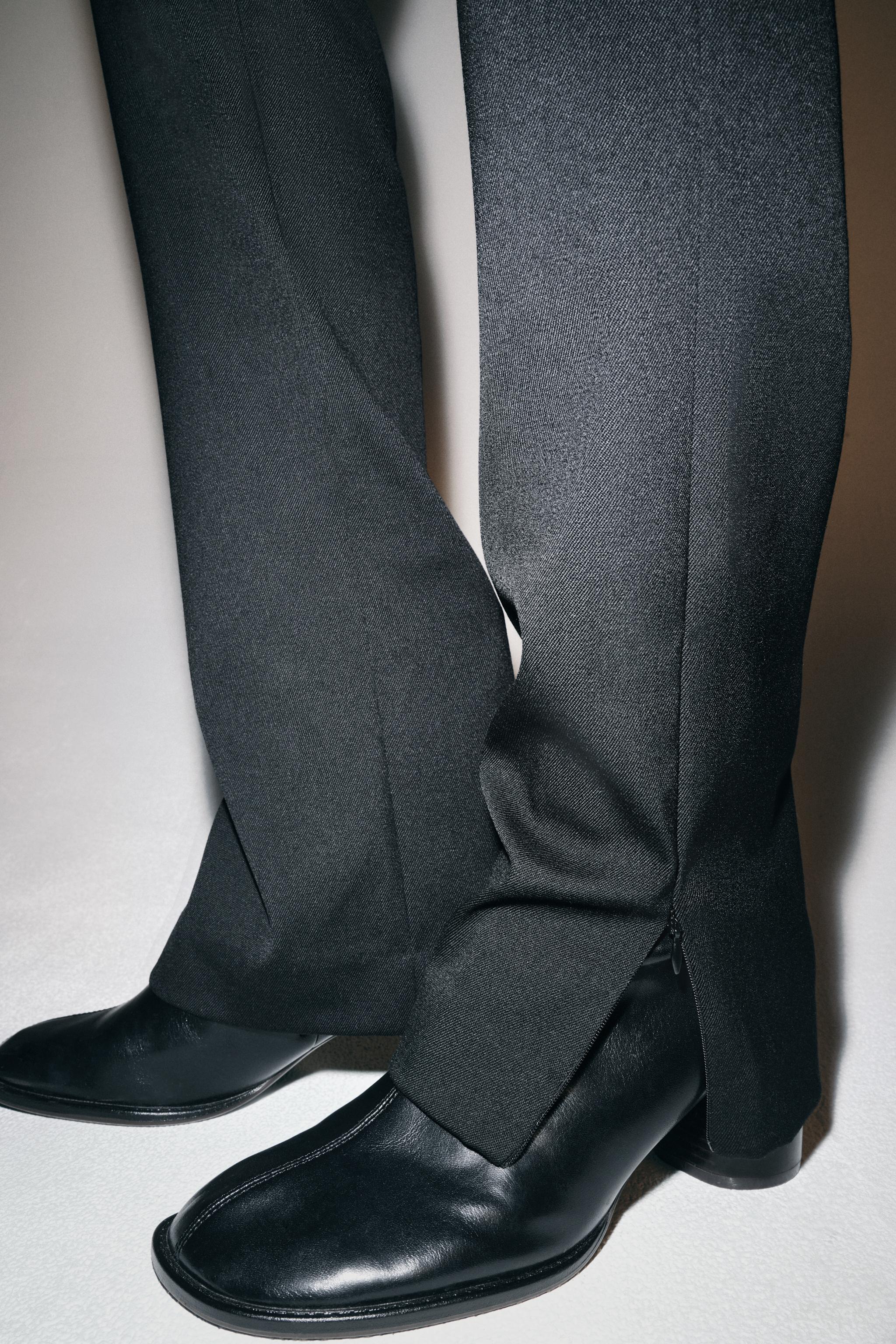 ZW COLLECTION WOOL STRAIGHT PANTS
