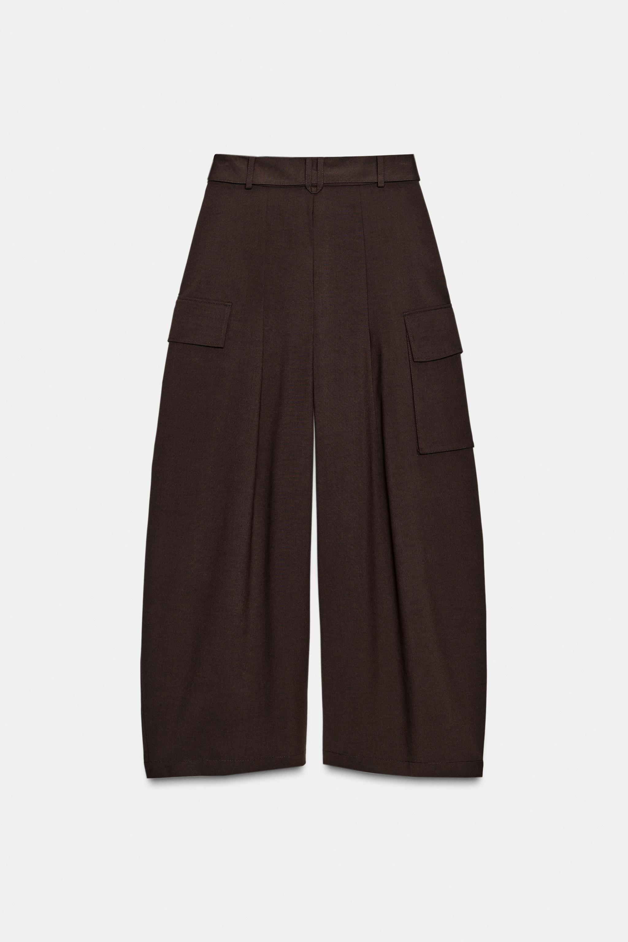 PLEATED CARGO PANTS ZW COLLECTION