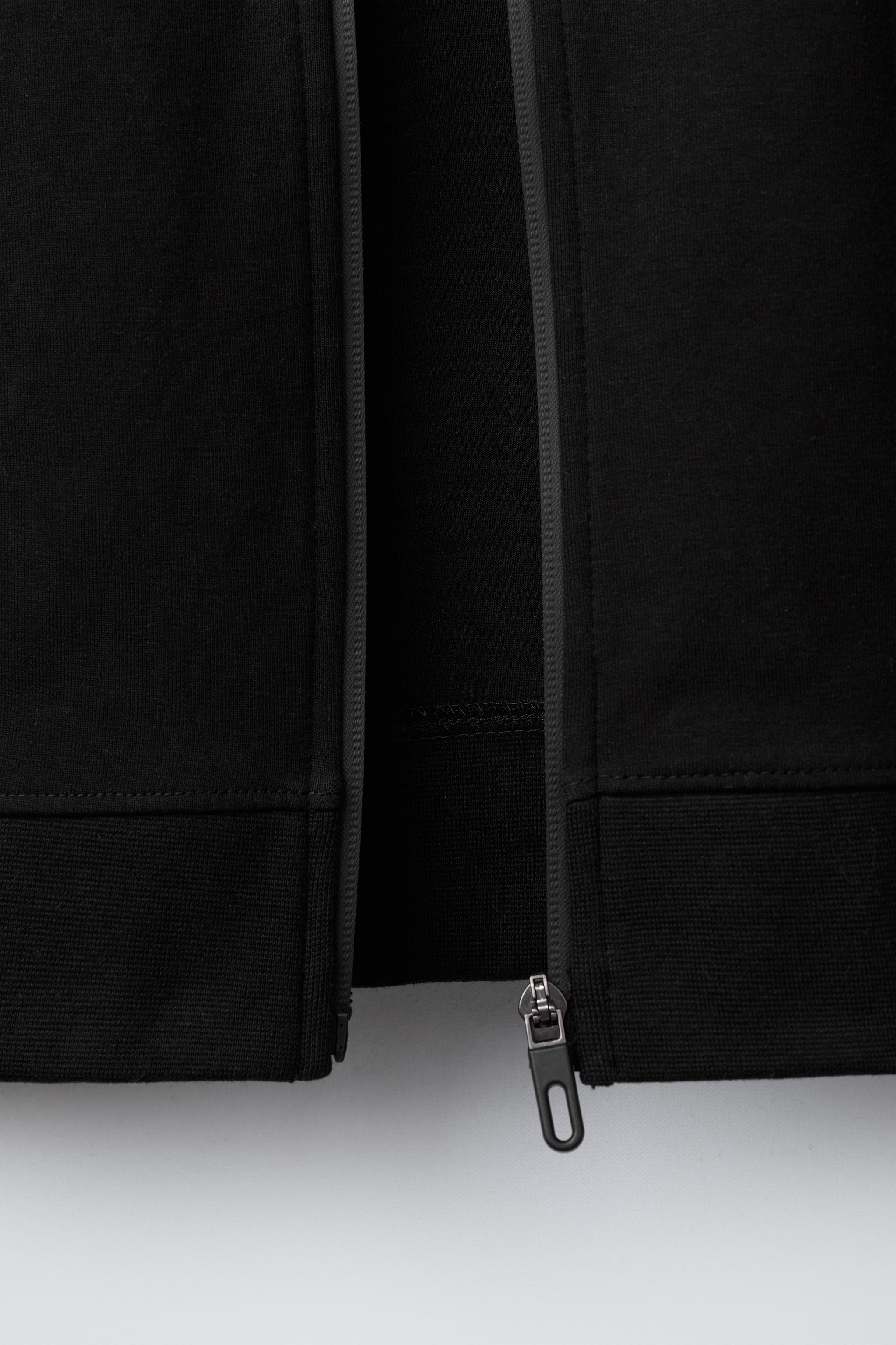 SPORTY INTERLOCK ZIPPER SWEATSHIRT