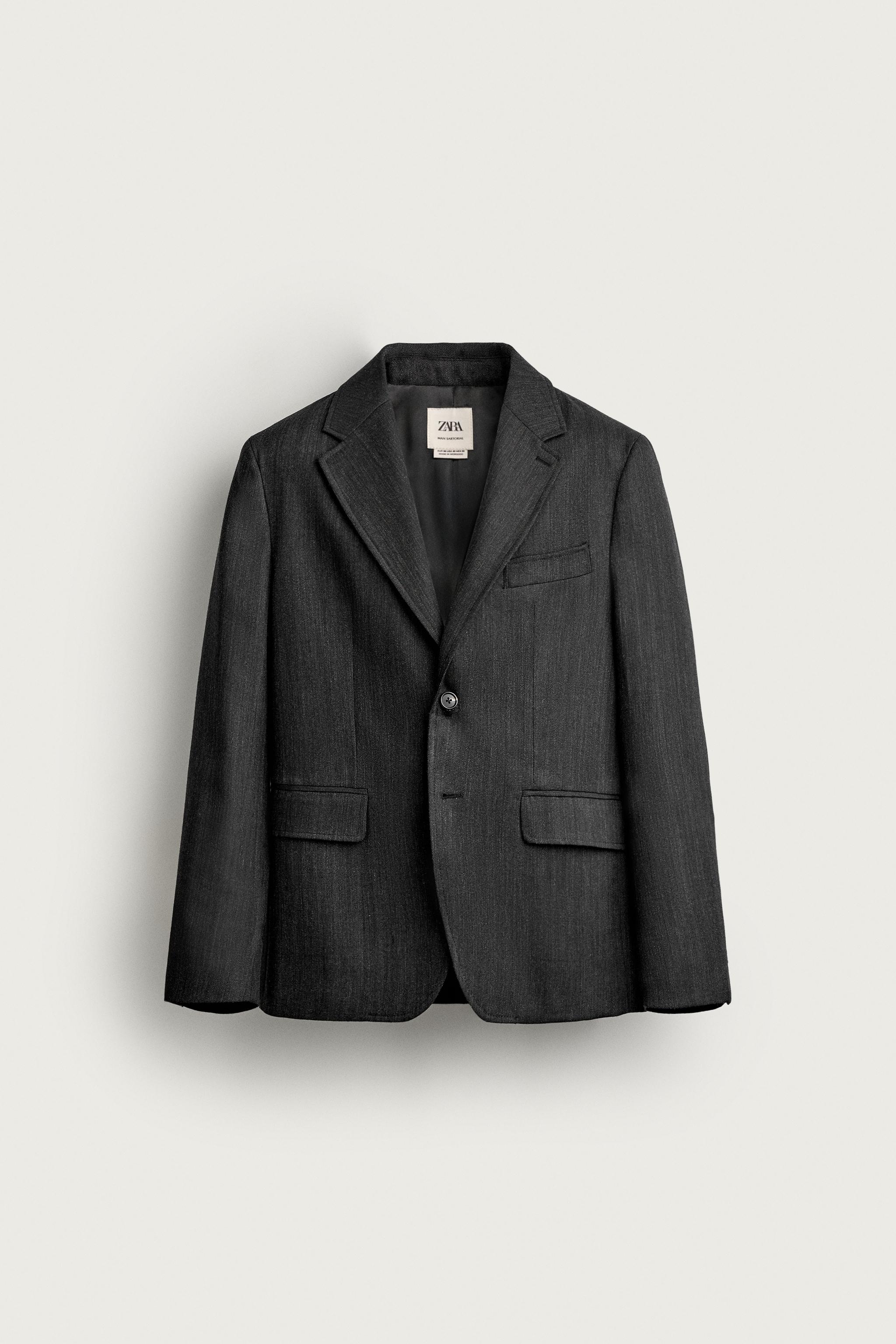 100% WOOL REGULAR-FIT SUIT BLAZER