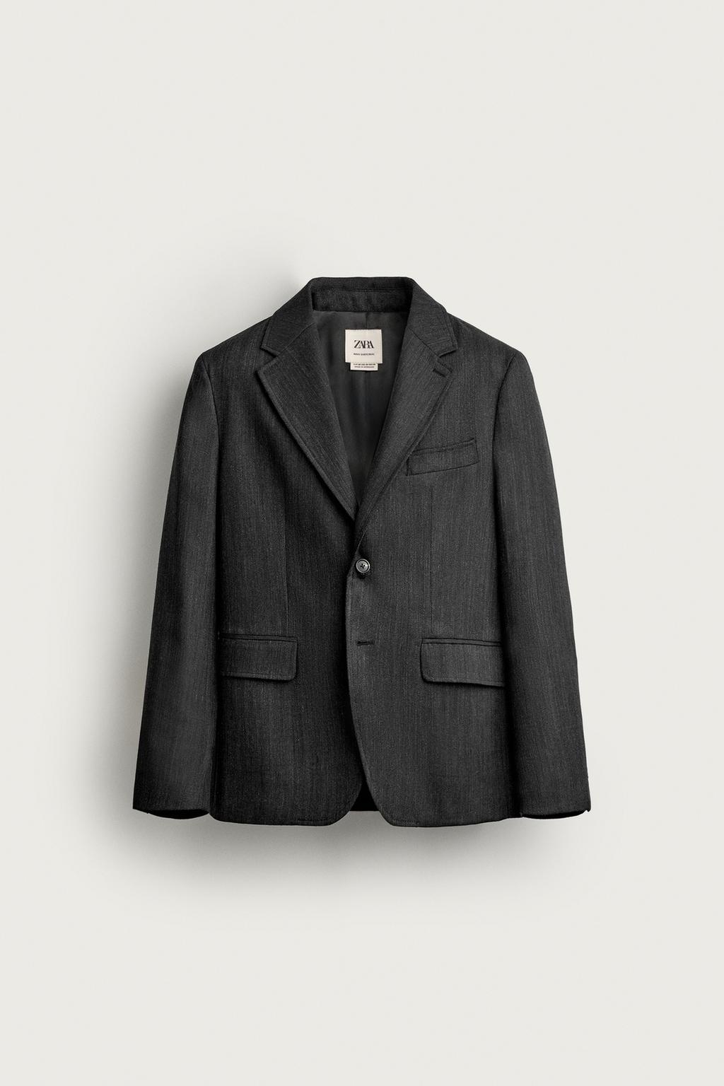 100% WOOL REGULAR FIT SUIT BLAZER