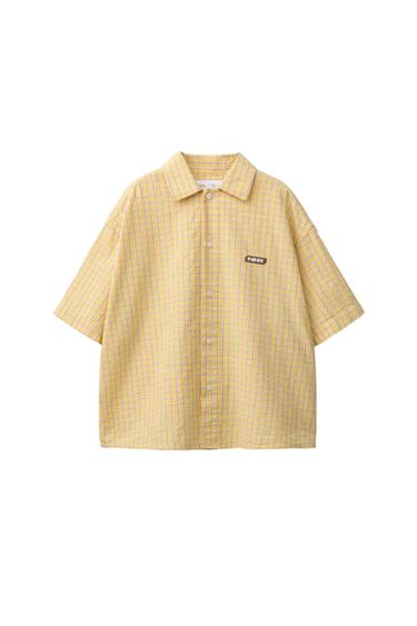 CAMISA ESTAMPADO CUADROS PUKAS SURF - Naranja de Zara