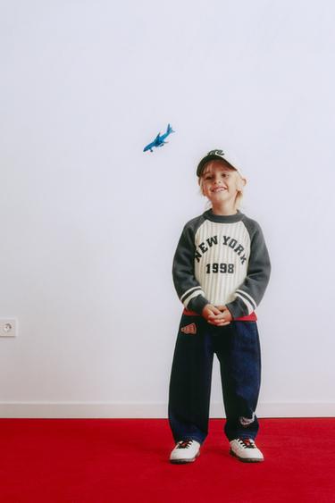 BAGGY JEANS WITH PATCHES - Blue by Zara - Image 6