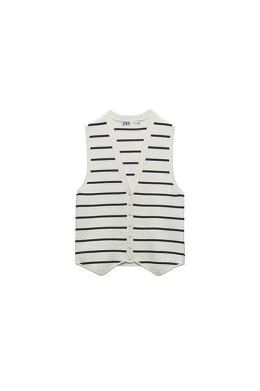 V-NECK KNIT VEST