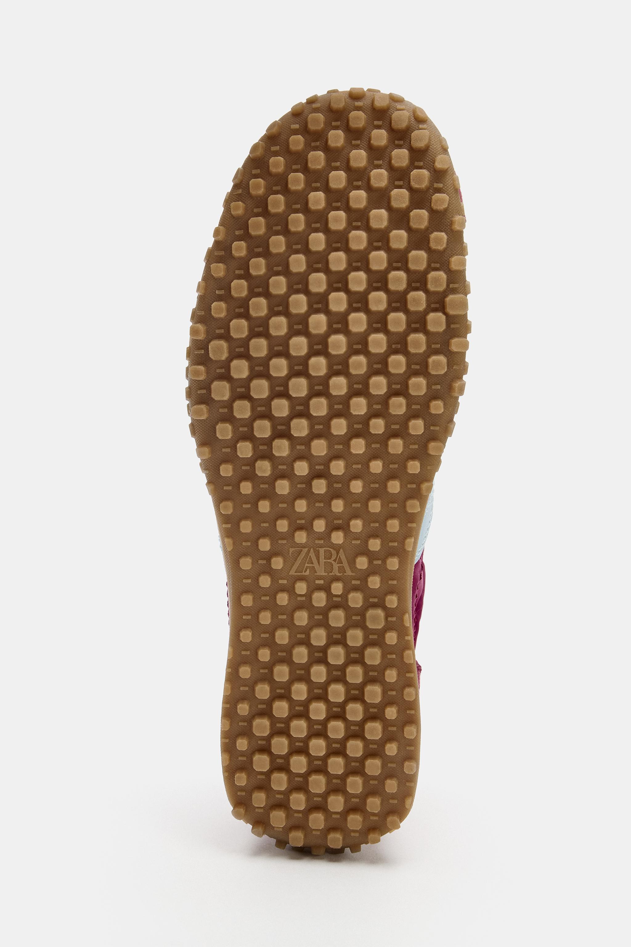 CONTRAST HEEL BLUCHER SNEAKERS