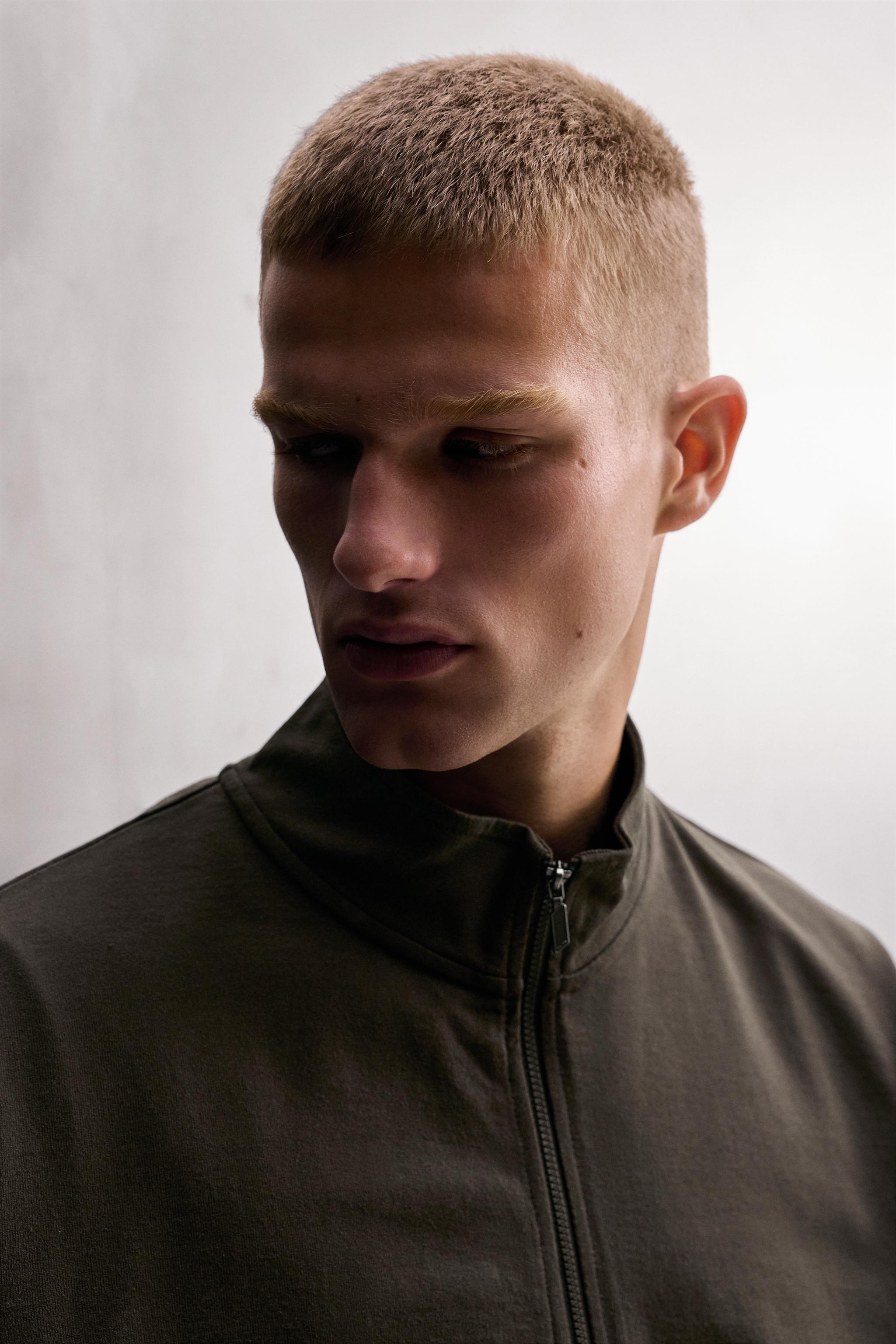 Мужские худи Zara RELAXED FIT ZIP-UP SWEATSHIRT — фото 5