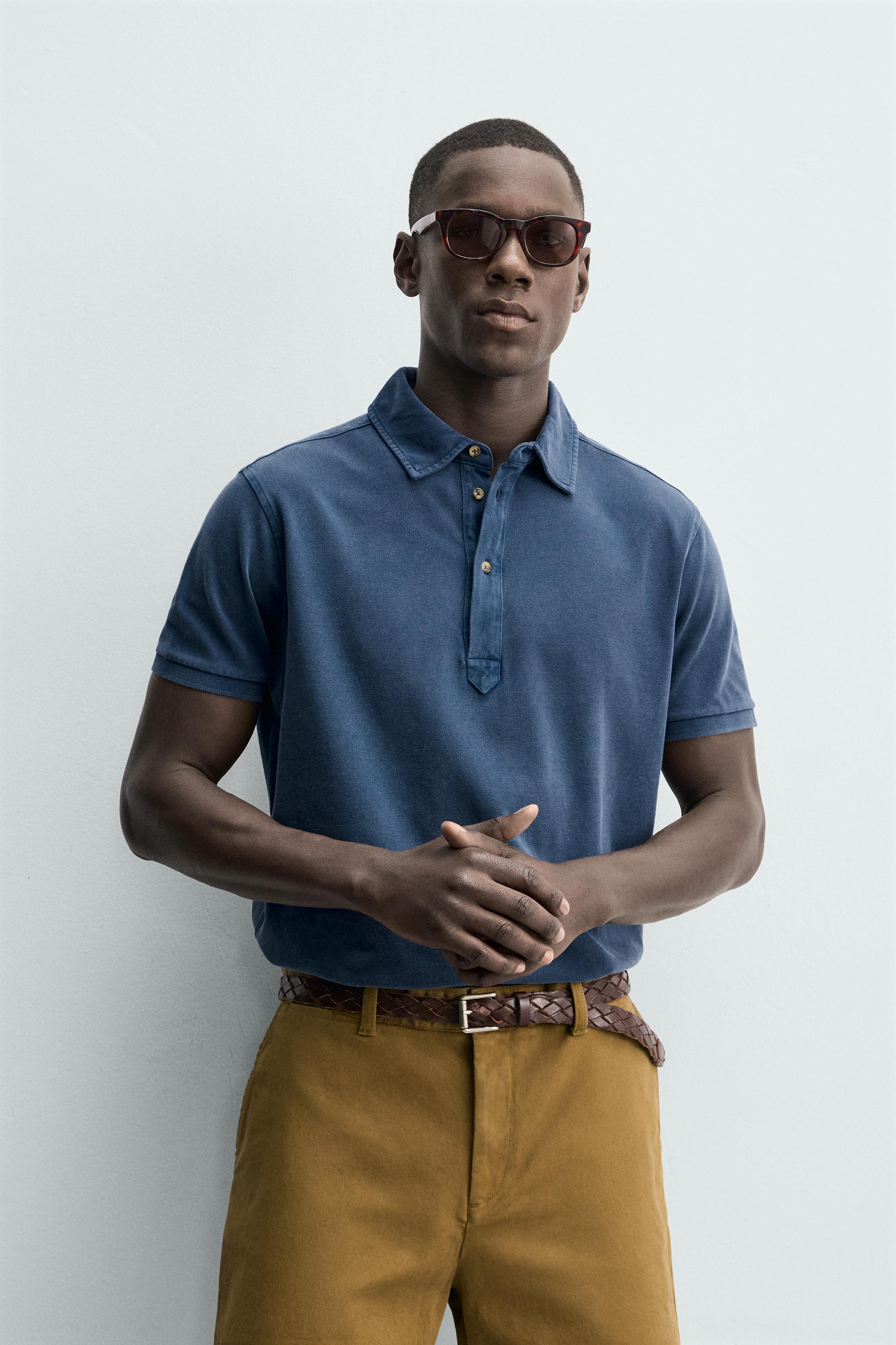 WASHED REGULAR FIT PIQUÉ POLO