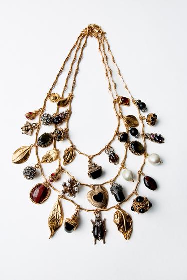 PACK 3 COLLARES MULTICHARMS - Dorado de Zara
