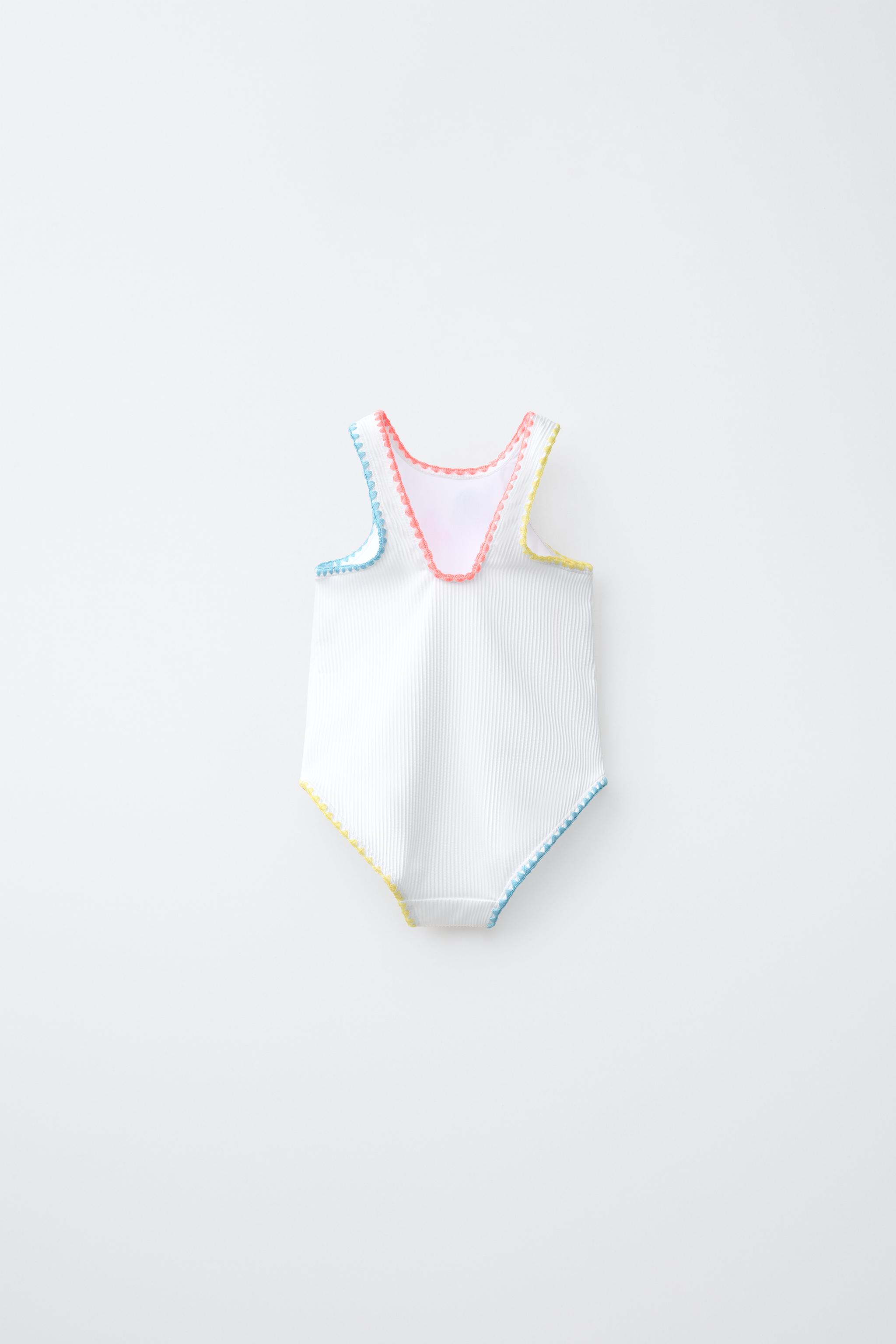Купальник YEARS для детей, в рубчик, вязка крючком — Zara — фото 3
