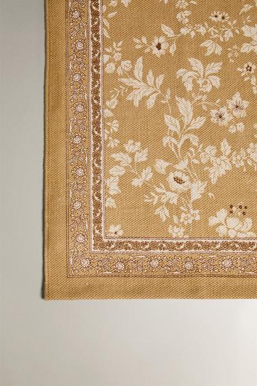 BLOCK PRINT CARPET RUNNER - Multicoloured by Zara