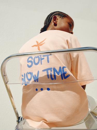TEXT PRINT T-SHIRT - Orange by Zara