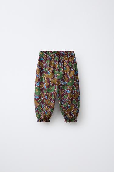 FLORAL PRINT BAGGY PANTS MADE WITH LIBERTY FABRIC — Multicolored 2