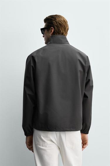 LIGHTWEIGHT WATER-REPELLENT TECHNICAL JACKET - Taupe grey by Zara - Image 2