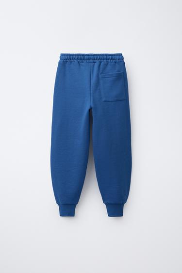 JOGGING TROUSERS WITH SLOGAN - Electric blue by Zara - Image 1