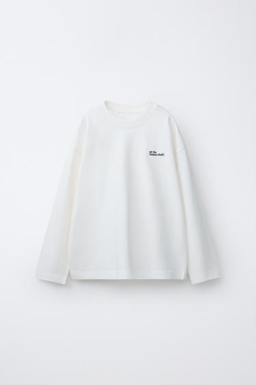 CAMISETA HEAVY WEIGHT - Blanco roto de Zara