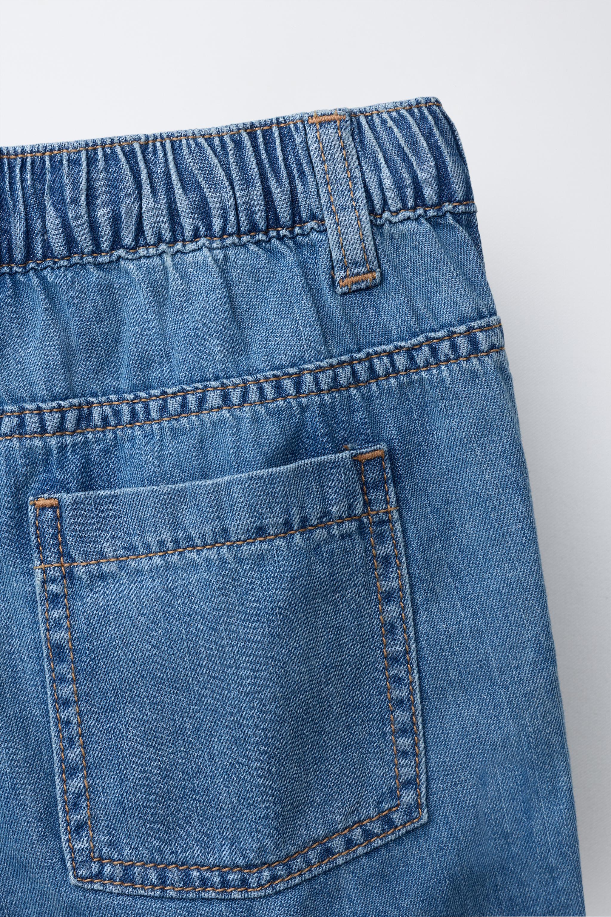 SHORT EN DENIM AVEC COTON ET LIN