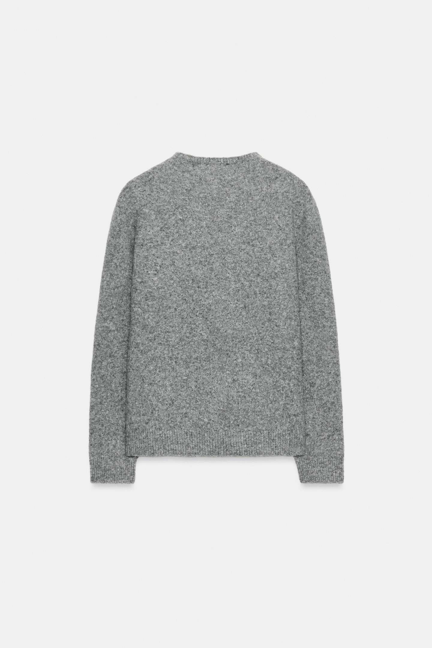 Женский кардиган Zara Cardigan with Button and Ruffle Closure, цвет: Серый — фото 6